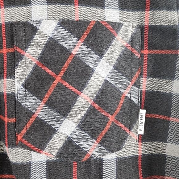 Element Mens XL Plaid Button-Up Flannel Shirt - Picture 3 of 13